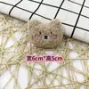 Novo urso de blush cacheado acessórios diy urso de pelúcia desenho animado orelha de morango cabeça de animal urso chapéu acessórios para roupas