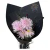 Papel com Formato de Flor de Chuva, Papel Grosso e Resistente, Papel de Embrulho Florido, Papel de Embrulho para Buquê de Flores de Ano Novo, Atacado de Papelão