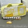 Serie Gato Cremoso Bolsa para Dolor Estuche para Lápices Estilo Ins Alta Apariencia Estudiante Gran Capacidad Estuche para Lápices Bolsa de Almacenamiento Estuche para Lápices