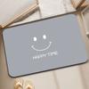 Alfombra Moderna Simple Resistente a la Suciedad Antideslizante para Puerta de Baño Hogar Baño Absorbente de Agua Secado Rápido Diatomeas Esterilla para Pies para Cabello