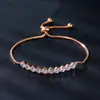 Pulsera de Cobre con Circonita Microincrustada Estilo Europeo y Americano, Tamaño Ajustable, Accesorio de Moda para Mujer, Sensación de Alta Gama