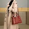 Nova Bolsa de Ombro Transversal Tote de Grande Capacidade de Nicho de Luxo, Bolsa de Mão Vermelha Elegante para Casamento de Noiva para Mulheres