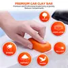 Toallitas de Barro para Lavado de Autos Transfronterizo para Autos Blancos, Barro Volcánico Potente Descontaminante Toallita para Autos Versión en Inglés para Eliminar Pintura Salpicada Belleza del Automóvil Coche Negro
