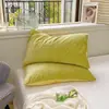 2025Funda de Almohada de TerciopeloFunda de Almohada de Terciopelo Artículo Individual Funda de Almohada Color Sólido Cálida y Suave Artículo Individual Funda de Almohada