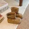 Botas de Ponerse Fácil para Niñas 2026 Otoño Nuevo Estilo Botas Suela Suave para Bebé Botas Arrugadas Estilo Coreano Botas Martin para Niños