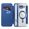 Funda Magnética de Cuero con Ranura para Tarjeta y Cubierta Protectora Dorada Shield para Google Pixel9A, Funda Magnética para Teléfono 10A