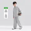 Ropa para Niños Zuoxi Conjunto para Niños Otoño Deportivo Casual Chaqueta con Cuello Alto Conjunto de Dos Piezas Primavera y Otoño 2026 Nuevo Modelo para Niños Mayores