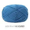 Ovillo de Hilo de Algodón Leche de 4 Hebras, Ovillo de Hilo Medio-Grueso para Crochet Hecho a Mano, Muñeca de Crochet DIY, Bolso, Hilo para Suéter de Bebé