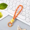 Cordón para Teléfono de Encaje Color Caramelo Versátil Creativo Cordón para Funda de Teléfono Cuerda Trenzada Hecha a Mano Adorno de Nudo de Diamante