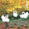 Cartão de Fantasma Luminoso de Halloween de Origem Transfronteiriça Cartão para Festa no Jardim Cartão Decorativo Luminoso de Terror para Exterior