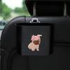 Lixeira de carro desenho animado cadeira porta traseira pendurado caixa de armazenamento multifuncional balde de armazenamento de lixo suprimentos para interior de carro