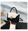 Bolso de moda, novedad de verano 2024, bolso cruzado de estilo coreano a la moda, bolso de hombro sencillo e informal, bolso cuadrado pequeño.