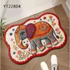 Alfombra de Piso Estilo Lana 5D Linda de Dibujos Animados para Baño Entrada Felpudo Absorbente de Agua Alfombra para Puerta de Entrada