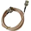 Cable coaxial de antena RF de doble alambre de plata de 2,5 mm RG316 UHF-J/BNC-J de 50 ohmios