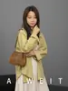 Bolsa Saco de Camurça com Ponto Cruz e Detalhes de Diamante com Cordão Feminina 2026 Primavera Novo Estilo Moda Corrente Ombro Único Transversal Pequena