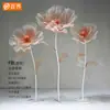 Adereços Decorativos, Flores Artificiais, Flores Simuladas, Flores Coloridas Grandes para Shoppings, Flores de Malha de Seda Prontas, Flores Feitas à Mão, Decorações Internas e Externas