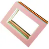20 Hojas de Cartulina de Montaje de una Sola Capa, Marcos Simples de Montaje para Pinturas Infantiles, Marcos para Fotos de Papel 8K A3 A4, Bordes de Pegatinas Coloridos