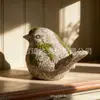 Enfeites de Paisagismo Externo, Decorações de Pássaros de Pedra, Artesanato de Resina, Decorações Simples para Sala de Estar, Varanda, Jardim e Pátio
