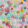 Paquete de materiales para accesorios de joyería hechos a mano DIY de color mágico de perla ABS plano semicircular sin agujero fábrica al por mayor