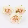Cabezas de Flores de Rosa Artificiales Retro Estilo Europeo de 7 cm, Materiales para Corona DIY Hecha a Mano, Flores Falsas con Acabado de Alta Gama, Flores Artificiales Realistas