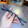 Monturas de Gafas Graduadas Jian Dan Luo Modernas Versátiles para Hombres y Mujeres, Nuevas Monturas de Moda Sin Marco Negras y Plateadas con Filtro de Luz Azul