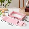 Rolo de Toalha com Caixa de Bolo Shopper Sobremesa West Point Caixa Transparente Caixa de Embalagem para Bolo Rolo Caixa de Embalagem para Macaron Caixa de Embalagem para Sushi