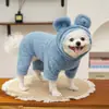 Chaleco con Capucha de Piel Sintética de Visón para Gato Otoño e Invierno Accesorios de Ropa para Perros Mascotas Gato Sin Pelo Teddy Bichón Gato Británico de Pelo Corto