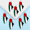 Vendas Diretas de Fabricante Transfronteiriças de Acessórios de Pingente Único para Joias DIY Palestinas Gratuitas Liga de Liga com Gotejamento de Óleo Atacado