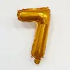 Globos de Aluminio Naranja con Letras Inglesas A-Z de 16 pulgadas Transfronterizos Globos de Números de Cumpleaños Naranja 0-9 Versión Americana