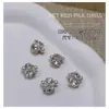 Nuevos Accesorios para Uñas con Diamantes Apilados Azul Claro, Diamantes Apilados Rectangulares con Acabado Azul Brillante, Corazón Torcido, Accesorios de Uñas de Lujo Accesibles