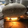 Fabricante de Banco de Cimento Translúcido em Forma de Ovo para Ponto Turístico Cultural Paisagismo Externo com Elemento de Paisagem Pequeno Luminoso