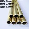 Diámetro 1 2 3 4 40 50 mm tubo redondo pequeño de latón capilar hueco de pared delgada h62/h65 tubo de latón protección ambiental