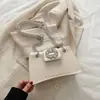 Bolso Coreano con Incrustaciones de Diamantes para Mujer Verano 2025 Nuevo de Moda Tendencia Nicho Bolso de Axila Versátil Bolso Cruzado con Cadena al Hombro