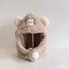 Chapéu Pulôver de Veludo de Cordeiro Desenho Animado para Bebês no Inverno, Quente, para Meninos e Meninas, Chapéu de Pelúcia com Formato de Vaca Fofa