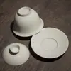 Xícara de Chá Cerâmica de Alta Qualidade com Esmalte de Cinza para Uso Doméstico, Adequada para Conjunto de Chá Gongfu, Infusor de Chá Único Antiescaldante