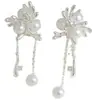 Brincos de Pérola Outono e Inverno High-End Elegantes Estilosos Nicho Acessível Luxo Agulha de Prata S925 Loja Compra no Atacado