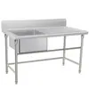 Acero Inoxidable para Hotel Lavabo Individual Acero Inoxidable Cepillado Lavabo Comercial para Cocina Fabricante de Acero Inoxidable;