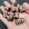 Patrón de Ágata Rojo y Blanco Cuenta Dzi Jade Cuentas Sueltas Tubo Recto Columna Recta Pulsera de Tubo Recto Collar Accesorios de Joyería Cuentas