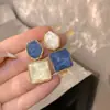 Aretes Nuevos Populares Estilo Coreano de Cuentas de la Fortuna, Tachuelas Versátiles Simples y Elegantes, Joyería para Orejas Mismo Estilo de Transmisión en Vivo al por Mayor