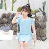 Camisola de Noite Modal Infantil para Menina Camisola de Noite Infantil Saia de Princesa de Verão em Seda Gelo para Menina Saia Infantil Grande para Bebê