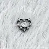 Pendientes serie tinta negra de aleación de titanio F-136, rosca interna de titanio G23, anillos de labio de circonita cúbica, joyería para piercing