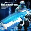 Juguete de Agua Transfronterizo Eléctrico para Jugar con Agua Pistola de Agua de Explosión Totalmente Automática Alta Presión Potente Pistola de Agua de Pulso para Jugar en Verano