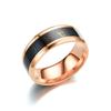 Anillo de acero de titanio transfronterizo europeo y americano temperatura corporal cambio inteligente de temperatura anillo de pareja rojo de internet temperatura anillo de acero inoxidable