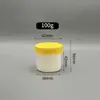 En stock, suministro de 100 barriles químicos de 300 ml, 100 barriles de plástico de 300 g, tarro de barril de plástico