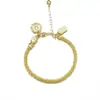 Nuevo Estilo Chino 2025 Retro Colgante de Fortuna Dios Amarillo de la Riqueza Pulsera de Arena Dorada con Cuentas Lujo Ligero Nicho Exquisita Pulsera para Mujeres Fábrica