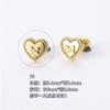 Acero titanio 316L chapado en oro cobre micro incrustado par de aretes para cartílago de la oreja joyería para piercing aretes aretes aretes arete para cartílago de la oreja