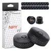 Cinta de guidão de bicicleta NPY com ponto de onda, alça de guidão de estrada, absorção de choque, resistente ao desgaste, confortável, respirável, antiderrapante