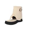 Zapatos Casuales de Plataforma de Suela Gruesa Nuevos, Zapatos de Cuña, Sandalias Cortas de Tira, Zapatos Talla Grande 40-45, Zapatos de Exportación Wish