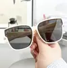 Nuevo Set de Uñas de Arroz Vertical de Espejos para Miopía Conducción Especial Protección Solar y Protección UV Gafas de Sol de Montura Grande Cuadrada Gafas de Sol