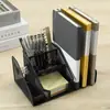 Nueva caja de almacenamiento multi-rejilla metálica de gran capacidad para oficina, libros, lápices, portalápices, almacenamiento simple de escritorio, papelería